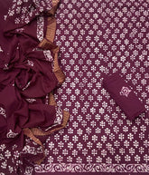 Block Print Elegant Cotton Suit Set - Yanchi